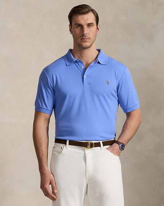 Soft Cotton Polo Shirt Canvas Blue