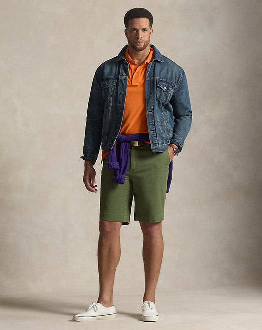 Stretch Classic Fit Chino Short Garden Trail