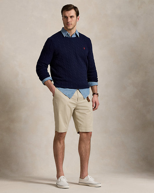 Stretch Classic Fit Chino Short Classic Stone